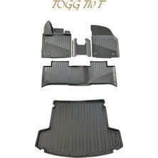 Black Gold Togg T10F 3D Oto Paspas + Bagaj Havuzu Set 2025 Tam Uyumlu Havuzlu Tpe