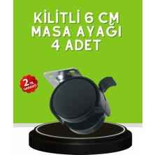 Astraltech Sehpa ve Restoran Arabası İçin Kilitli Ayak 4’lü