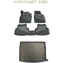 Black Gold Volkswagen Taigo 3D Oto Paspas + Alt Bagaj Havuzu Set 2021+TAM Uyumlu Havuzlu Tpe