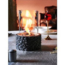 Fire Stone Masaüstü Bioethanol Şömine, Beyaz Renk, 20X20X26 cm - Starkim