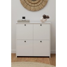 Monte Sehpa Cube Ayakkabılık Beyaz