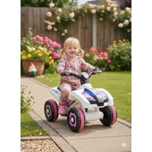 UJ Toys 9178  Akülü Araba Atv 6V  Beyaz Prenses