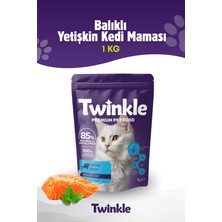 Balıklı Yetişkin Kedi Maması 1 kg Dengeli Beslenme Parlak Tüyler, Güçlü Bağışıklık