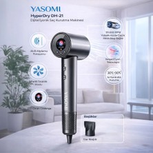 Yasomi Dh-21 Hyperdry Dijital Iyonik Saç Kurutma Makinesi – 110.000 Rpm, Isı Kontrollü