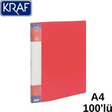 Kraf Sunum Dosyası 100 Lü F100Ak Kırmızı