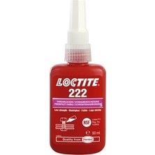 Loctite 222 50 ml Düşük Mukavemetli Metal Yapıştırıcı Gevşemezlik İçin Uygun