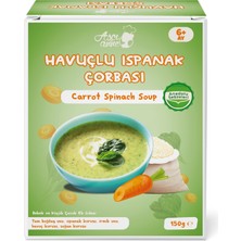 Aşçı Anne Havuçlu Ispanak Çorbası 150 gr 6+ Ay Bebekler İçin Tam Buğday Unu ve Sebzelerle Zenginleştirilmiş