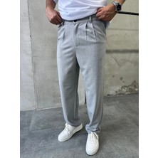 Difransel Jeans Erkek Pileli Rahat Kesim Yüksek Bel Baggy Pantolon