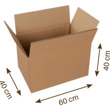 60X40X40 cm Bc Dalga Karton Kutu, Koli, Taşıma Kolisi, Kargo Kutusu, Çeyiz Kolisi, Çeyiz Kutusu 5 Adet