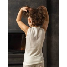 Uygur Saf Yünden Sıcak Tutan Kız Erkek Çocuk Sıfır Kol Yün Fanila