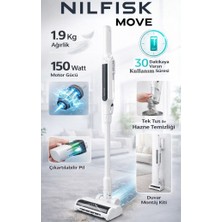 Nilfisk Move White -  Kablosuz Dikey Süpürge 1,9 Kg.