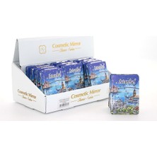 Skygo Taşlı İstanbul Tasarımı El Aynası İnce