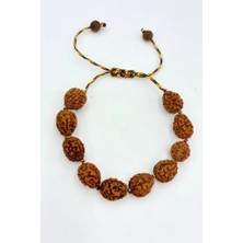 Pozitif Doğal Taş Rudrakşa Bileklik Orjinal Hindistan  Rudraksha 122