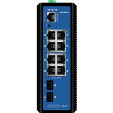 Ewind EW-PIS3812M-8GE8*GE Poe+4*gf L2+ Managed Industrial Poe Switch (120W Ray Tipi Güç Kaynağı  Dahil)