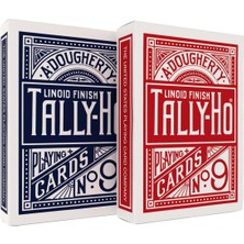 Tally-Ho Circle Back Oyun Kartları (Mavi-Kırmızı ) Standard 2'li Deste