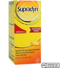 Bayer Supradyn Tablet 60 Adet Koenzim Q10 İçeren Vitamin ve Mineral Takviyesi Almanya Menşeli