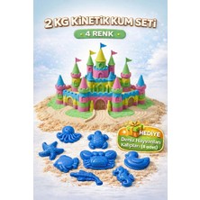 Heroes Kinetik Kum, Oyun Kumu, 4 Renk 2 Kg, Oyun Kalıpları Hediye