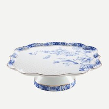Pip Studio Royal White Mavi Beyaz Porselen Kek Standı 24 cm