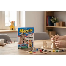 Ahşap Maketim Değirmen Maketi ve Boyama Seti