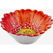 Edelweiss Italy Camomilla Kırmızı Seramik Kase 16 cm