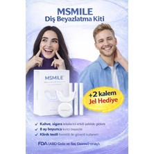 M Smile Diş Beyazlatma Kiti 32 LED Işıklı (Extra 2 Kalem Jel Hediyeli)