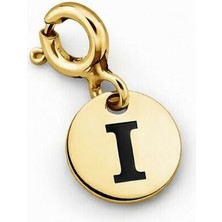 Silveranka 925 Ayar Gümüş İ Harfi Kolye Ucu - Charm