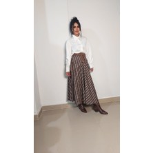 Ekose Etek Kahverengi