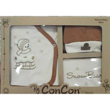 5 Li Organic Kızaklı Ayı Lüx Zıbın Hastane Çıkış Seti