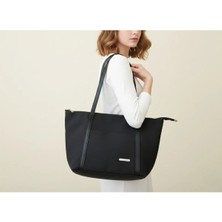 Sevmine Siyah Kadın Omuz Çantası | Geniş Iç Hacimli, Çok Gözlü, Şık ve Dayanıklı Tote Çanta (42X28X20 Cm)