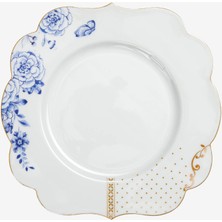 Pip Studio Royal White Mavi Beyaz Porselen Kahvaltı Tabağı 23,5 cm