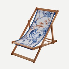 Chiara Alessi Limuer Mavi Ahşap Şezlong 130 cm