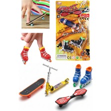 Tuengi Store Parmak Kaykay Paten Scooter Oyun Seti Kaykay Paten Scooter Oyuncak Seti 4'lü Set
