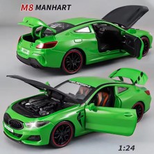 Tuengi Store 1:24 BMW M8 Manhart Metal Model Araba Işıklı Sesli Açılır Kapılar Büyük Boy