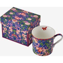 Chiara Alessi Flower Garden Mavi Porselen Kupa 300 ml