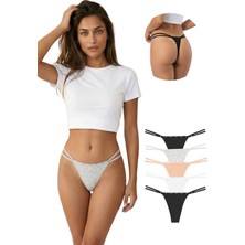 New Lilla 1055 CIFT IPLI STRING KADIN KÜLOT