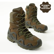 Single Sword Mevsim SS602 | Fermuarlı Outdoor Kadın&erkek Taktik Askeri Bot ve Postal 4 - Renk: Haki | Beden: 37