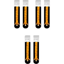 UZN Socks Tavuk Ayağı Tavuk Bacağı Desenli Eğlenceli Çorap – 3 Çift | Unisex, Konforlu & Dikkat Çekici