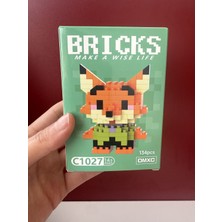 Tilki Bricks LEGO 100'lü Parça Açık Yeşil Oyun Setleri Strateji ve Zeka Geliştirici Unisex