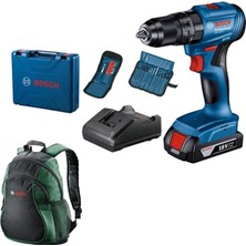 Bosch Professional Gsb 185-LI Tek Akülü 2.0 Ah Kömürsüz Motor Darbeli Vidalama + 23 Parça Aksesuar Seti - 06019K3102 + Bosch Sırt Çantası