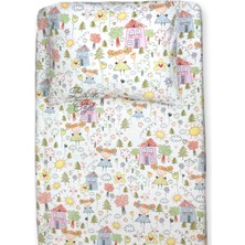 Özgürce 100% Pamuk Bebek ve Çocuk Lastikli Çarşaf ve Yastık Kılıfı 90X200