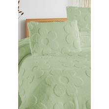 Noctiluca Fleura Çiçek Desen Tek Kişilik Battaniye Yumuşak Wellsoft Yatak Örtüsü 160X230 1 Adet Yastık Kılıfı