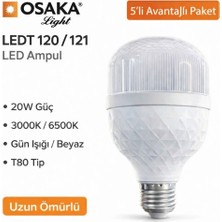 Osaka Light LED T Kristal Torch Ampul Beyaz 6500K