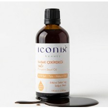 Iconix Kabak Çekirdeği Yağı 100 ml - Soğuk Sıkım - Saç, Cilt Bakım Yağı
