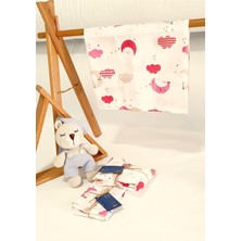 Özgürce Yumuşak ve Rahat Lastikli Bebek Çarşaf ve Yastık Kılıfı Takımı 70X120 cm