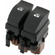 Cam Açma Anahtarı Ön Sol Renault Megane 2 10 Fiş Kahverengi 8200315040 Neiman