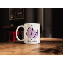 fotografyabaskı Kişiye Özel U Baş Harfli Isimli Kupa Bardak