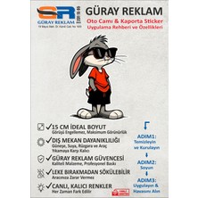 Güray Reklam Bugs Bunny Cool Karakter Oto Cam ve Kaporta Sticker (15 Cm)