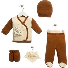 Organik Kumaş 5 Parça Hastane Çıkışı Set