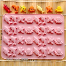 Siliko World Epoksi Jelibon Kalıbı Haribo Kalıbı Deniz Canlıları Kalıbı Balık Haribo Kalıbı