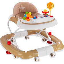 Babyhope 212 Royal Tekerlekli Bebek Yürüteci Müzikli Ön Panel ve Kademeli Yükseklik Ayarı